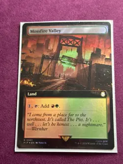 Magic: The Gathering Mossfire Valley Extended Art 501 Rare Foil Fallout - Image 1