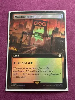 Magic: The Gathering Mossfire Valley Extended Art 501 Rare Foil Fallout - Image 3