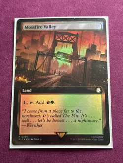 Magic: The Gathering Mossfire Valley Extended Art 501 Rare Foil Fallout - Image 4