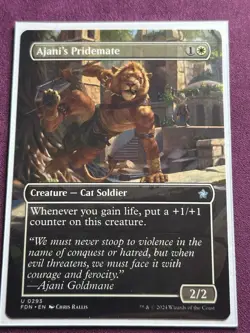 MTG Ajani's Pridemate Borderless ** Foundations ** English (NM) - Image 2