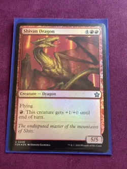 Shivan Dragon - MTG Foundations Foil - Image 1