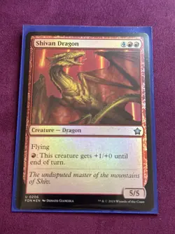 Shivan Dragon - MTG Foundations Foil - Image 2