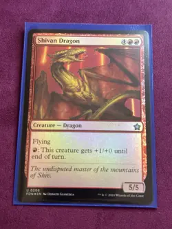 Shivan Dragon - MTG Foundations Foil - Image 3