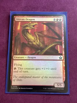 Shivan Dragon - MTG Foundations Foil - Image 4