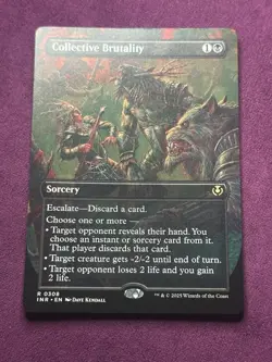 Collective Brutality * Borderless * - MTG INR Innistrad Remastered - NM/MINT - Image 1