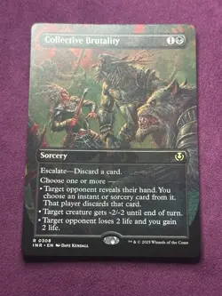 Collective Brutality * Borderless * - MTG INR Innistrad Remastered - NM/MINT - Image 2