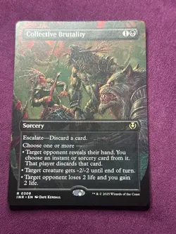 Collective Brutality * Borderless * - MTG INR Innistrad Remastered - NM/MINT - Image 4