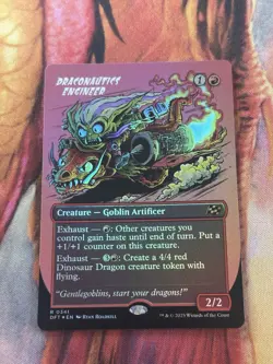 Draconautics Engineer - Foil - Borderless - DFT - MTG - NM - EN - 0341 - Image 4