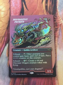 Draconautics Engineer - Foil - Borderless - DFT - MTG - NM - EN - 0341 - Image 5