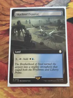 Skycloud Expanse - Extended Art Fallout MTG - Image 1