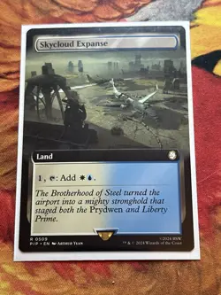 Skycloud Expanse - Extended Art Fallout MTG - Image 4