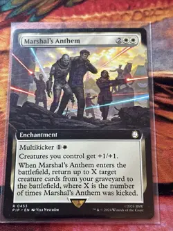 Marshal's Anthem - Extended Art Fallout MTG - Image 1