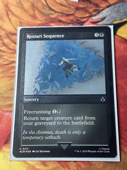 Mint/Near-Mint, English - 1 x MTG Restart Sequence - Foil Etched Universes Beyon - Image 1