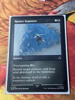 Mint/Near-Mint, English - 1 x MTG Restart Sequence - Foil Etched Universes Beyon - Image 5