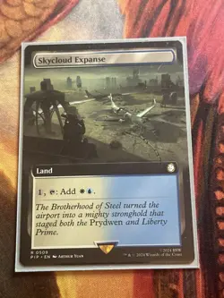Skycloud Expanse - Extended Art Fallout MTG - Image 1