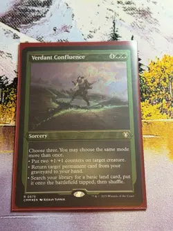 Verdant Confluence Mtg Etched Foil Commander Masters - Image 1