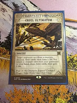 1x Cruel Ultimatum Showcase - NM English MTG - Outlaws Of Thunder Junction - Image 1