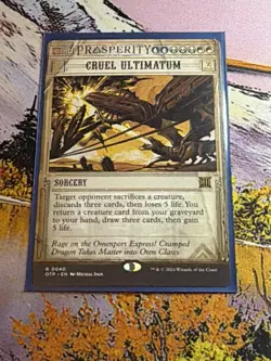 1x Cruel Ultimatum Showcase - NM English MTG - Outlaws Of Thunder Junction - Image 2