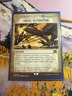 1x Cruel Ultimatum Showcase - NM English MTG - Outlaws Of Thunder Junction - Image 3