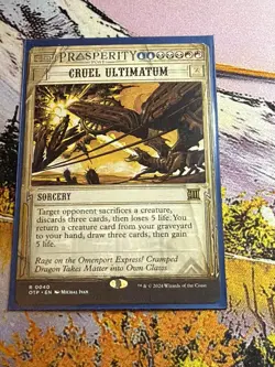 1x Cruel Ultimatum Showcase - NM English MTG - Outlaws Of Thunder Junction - Image 4