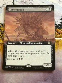 Lamentation - Extended Art ECC NM MTG - Image 2