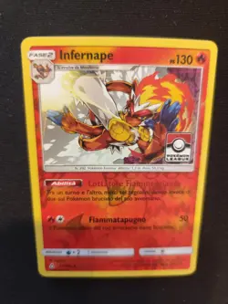 Carta Pokemon PSA INFERNAPE PROMO STAMPED 23/156 POKEMON LEAGUE ENG Swirl Gx Ex - Image 1
