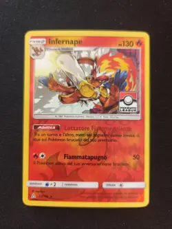 Carta Pokemon PSA INFERNAPE PROMO STAMPED 23/156 POKEMON LEAGUE ENG Swirl Gx Ex - Image 2