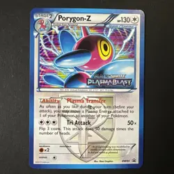 Pokemon Porygon-Z (Team Plasma) Plasma Blast Prerelease stamp BW84 Black & White - Image 1