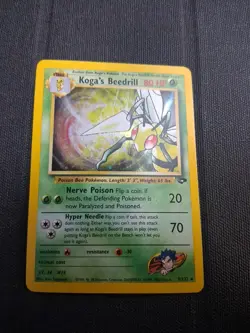 Pokemon Gym Challenge Koga's Beedrill Holo Rare 009/132 LP Fast Ship - Image 1