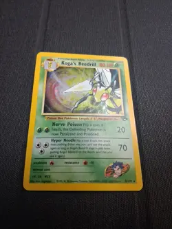 Pokemon Gym Challenge Koga's Beedrill Holo Rare 009/132 LP Fast Ship - Image 2
