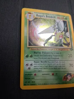 Pokemon Gym Challenge Koga's Beedrill Holo Rare 009/132 LP Fast Ship - Image 5