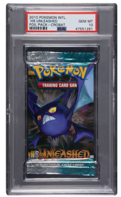 2010 Pokemon International HS Unleashed Crobat Foil Pack PSA 10 GEM MINT - Image 1
