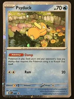 Pokemon TCG Psyduck 007 Promo - Mega Evolutions Promo - Pack Fresh ✅ - Image 1