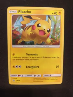 Carta Pokemon PSA PIKACHU PROMO SM76 HOLO SWIRL SET LEGGENDE IRIDESCENTI ITA BGS - Image 1