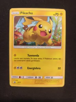 Carta Pokemon PSA PIKACHU PROMO SM76 HOLO SWIRL SET LEGGENDE IRIDESCENTI ITA BGS - Image 2