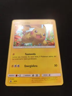 Carta Pokemon PSA PIKACHU PROMO SM76 HOLO SWIRL SET LEGGENDE IRIDESCENTI ITA BGS - Image 4