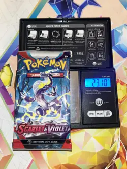 VERY HEAVY 23.10g Scarlet And Violet Base Pokemon TCG Booster Pack - Image 1
