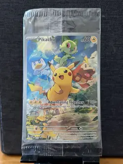 Pikachu 027 Sv: Scarlet & Violet Promo Cards Holo Illustration Rare SEALED - Image 1