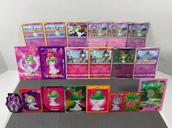 Pokemon Lot of 19 Cards and Stickers All Ralts #280 Ralts Only Pokemon Lot - Image 1