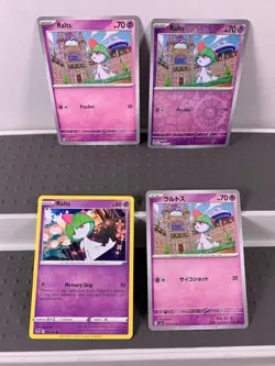 Pokemon Lot of 19 Cards and Stickers All Ralts #280 Ralts Only Pokemon Lot - Image 2