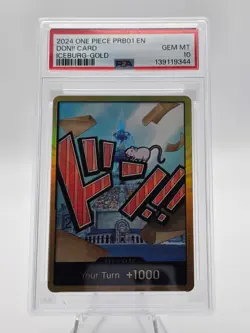 Psa 10 DON!! Card (Iceberg) (Gold) Premium Booster -The Best- Foil English - Image 1