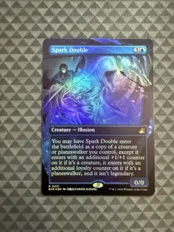 MTG Spark Double #0421 Foil Anime Borderless Mythic Ravnica Remastered (RVR) - Image 1