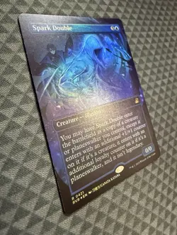 MTG Spark Double #0421 Foil Anime Borderless Mythic Ravnica Remastered (RVR) - Image 3