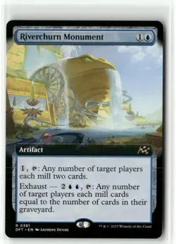 Riverchurn Monument Extended Art - Aetherdrift MTG NM - Image 1