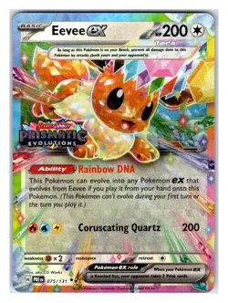 Pokemon TCG - Eevee ex - (Prismatic Evolutions Stamp) - Miscellaneous Cards & Pr - Image 1