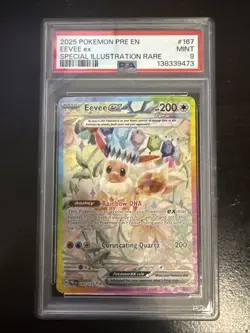 Pokemon TCG Eevee Ex SIR 167/131 Prismatic Evolutions PSA 9 - Image 1