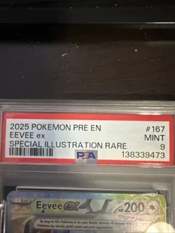 Pokemon TCG Eevee Ex SIR 167/131 Prismatic Evolutions PSA 9 - Image 3