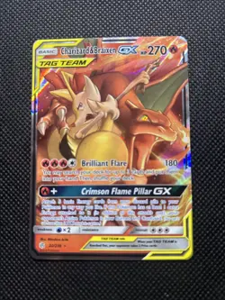 Charizard & Braixen GX Tag Team 22/236 Pokemon SM Cosmic Eclipse Holo LP - Image 3