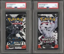Pokemon Scarlet&Violet Black Bolt White Flare SEALED Booster Pack PSA 9 MINT - Image 1
