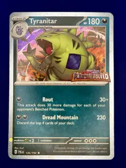 Pokemon Tyranitar (Paldea Evolved Stamp) 135/193 Cosmos Holo Promo - Image 1